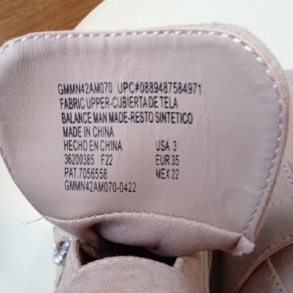 Tan Ankle Boots with Decorative Straps and Side Zipper - Picture 7 of 8